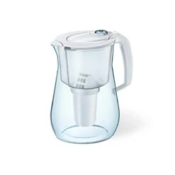 AQUAPHOR Tischwasserfilter Provence, Weiß, Inkl. 1 A5 Mg Filterkartusche. Premium-Wasserfilter In Glasoptik, Hergestellt Aus TRITAN.