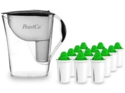 Wasserfilter Fashion Anthrazit Inkl. 12 Alkaline Filterkartuschen