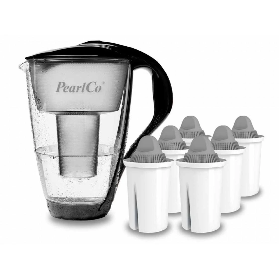 Glas-Wasserfilter Weiß Inkl. 6 Protect+ Filterkartuschen 3 Glas-Wasserfilter Weiß Inkl. 6 Protect+ Filterkartuschen – Bild 3