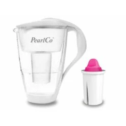 Glas-Wasserfilter Weiß Inkl. 1 AquaMag Filterkartusche