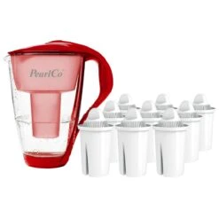 Glas-Wasserfilter Rot Inkl. 3 Universal Filterkartuschen -Siemens Store 70fddfad 4f53 431a 9935 48fb34d07a0f 3