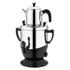 Schäfer Samowar 20544 Modern Edelstahl 18/10 6 Liter Teekocher Semaver Privat, Hotel & Gastro Geeignet -Siemens Store 759292c6 4130 4ed4 8685 c79cabda8d61 3