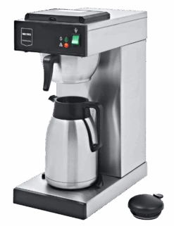 METRO Professional Kaffeemaschine GCT2001, Edelstahl, 21.5x41.5x52 Cm, 2.3L (Wassertank), Mit Thermoskanne, Temperaturbereich: 30-98°C, Silber