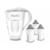 Glas-Wasserfilter Weiß Inkl. 3 Protect+ Filterkartuschen