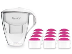 Glas-Wasserfilter Rot Inkl. 12 AquaMag Filterkartuschen 13 Glas-Wasserfilter Rot Inkl. 12 AquaMag Filterkartuschen -Siemens Store f73856fa fed4 44e7 b67a 3daa30b36510