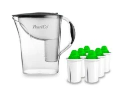 Wasserfilter Standard Anthrazit Inkl. 6 Alkaline Filterkartuschen